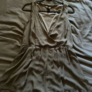 Black Polyester Romper Planet Gold Size Medium